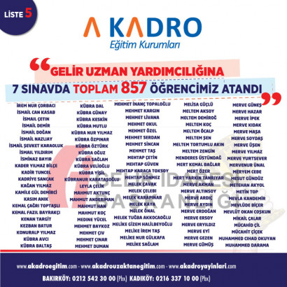 	GELİR UZMAN YARDIMCILIGI 5