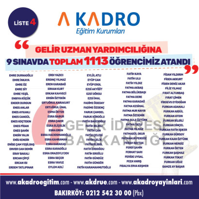 	GELİR UZMAN YARDIMCILIGI 4