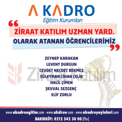 ZİRAAT KATILIM UZMAN YARDIMCILIĞI 