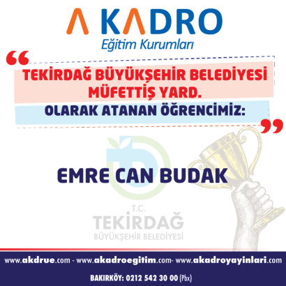 TEKİRDAĞ BÜYÜKŞEHİR BELEDİYESİ MÜFETTİŞ YARD
