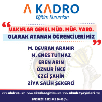  VAKIFLAR GENEL MÜDÜRLÜĞÜ