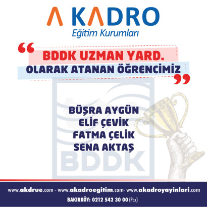 BDDK UZMAN YARDIMCILIĞI
