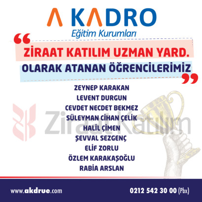 ZİRAAT KATILIM UZMAN YARDIMCILIĞI 