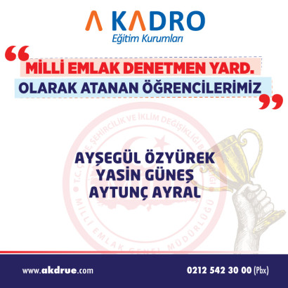 MİLLİ EMLAK DENETMEN YARD.