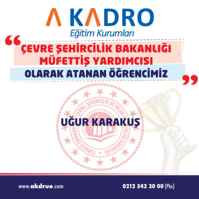 ÇEVRE ŞEHİRCİLİK BAKANLIĞI MÜFETTİŞ YARDIMCISI