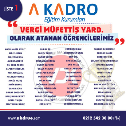 VERGİ MÜFETTİŞ YARDIMCILIĞI-1