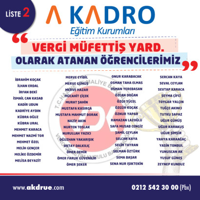 VERGİ MÜFETTİŞ YARDIMCILIĞI-2