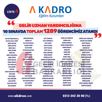 	GELİR UZMAN YARDIMCILIGI 4