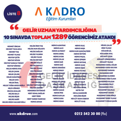 GELİR UZMAN YARDIMCILIGI 8