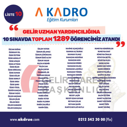 GELİR UZMAN YARDIMCILIGI 10