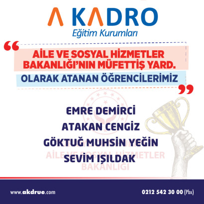 AİLE VE SOSYAL POLİTİKALAR BAKANLIĞI MÜFETTİŞLİĞİ