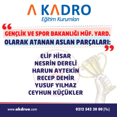  GENÇLİK VE SPOR MÜFT. YARD.