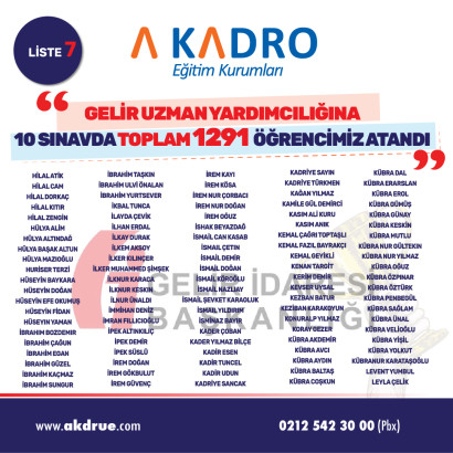 GELİR UZMAN YARDIMCILIGI 7