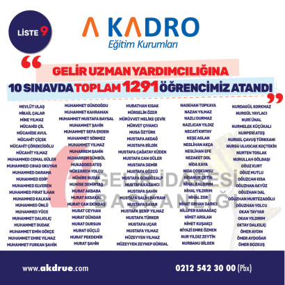 GELİR UZMAN YARDIMCILIGI 9