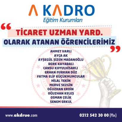 TİCARET UZMAN YARDIMCILIĞI