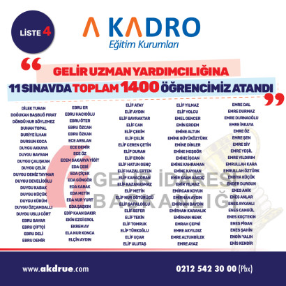 	GELİR UZMAN YARDIMCILIGI 4