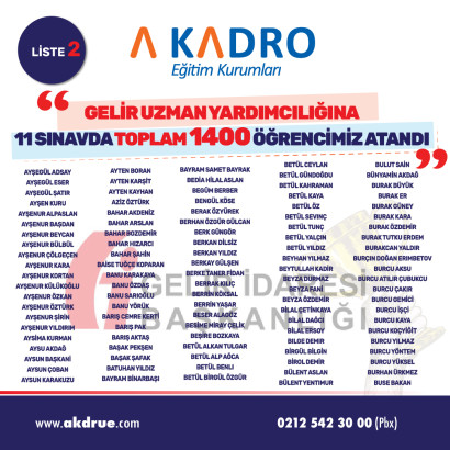  GELİR UZMAN YARDIMCILIGI 2