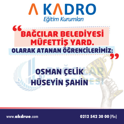 BAĞCILAR BELEDİYESİ MÜFETTİŞ YARDIMCILIĞI