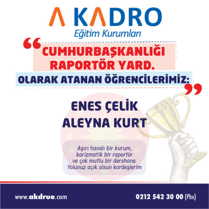 CUMHURBAŞKANLIĞI RAPORTÖR YARD
