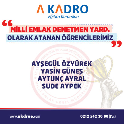 MİLLİ EMLAK DENETMEN YARD.