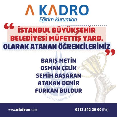  İSTANBUL BÜYÜKŞEHİR MÜFETTİŞ YARD.