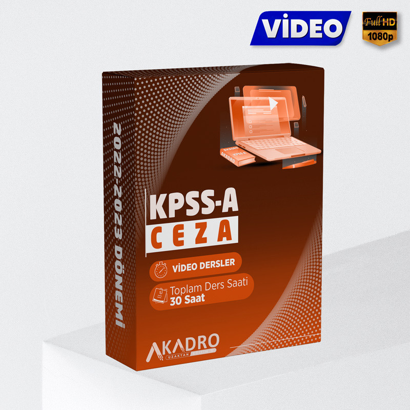 2023 KPSS Ceza Hukuku Video Eğitim Paketi