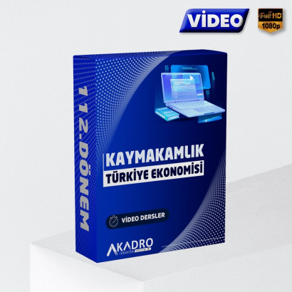 112. Dönem Kaymakamlık Türkiye'nin Sosyo Ekonomik Yapısı Video Eğitim Paketi