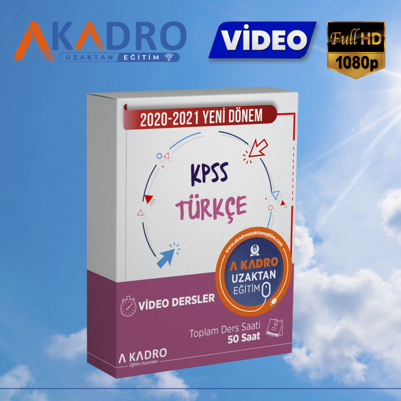 2021 KPSS Türkçe Video Eğitim Paketi
