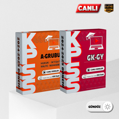 2025 KPSS 4 Ders Alan + GK/GY Canlı Eğitim Paketi Gündüz