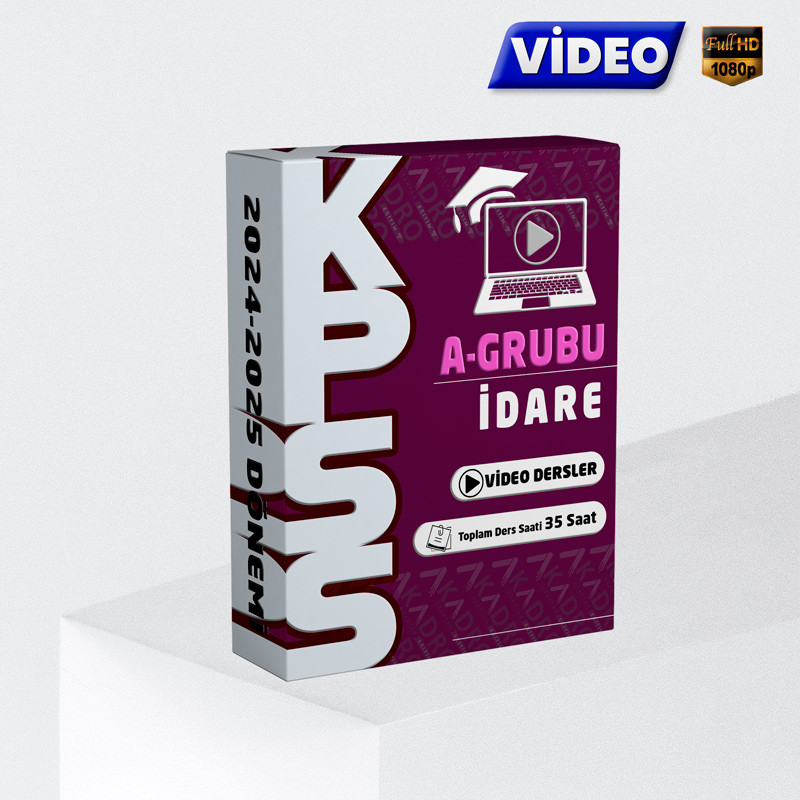 2025 KPSS İdare Hukuku Video Eğitim Paketi