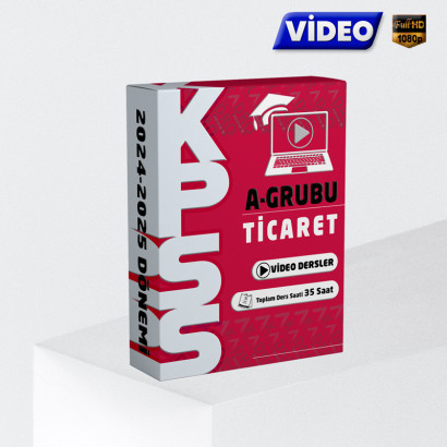 2025 KPSS Ticaret Hukuku Video Eğitim Paketi