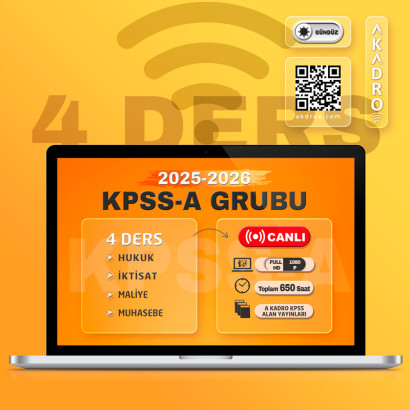 2026 KPSS 4 Ders Alan Canlı Eğitim Paketi Gündüz