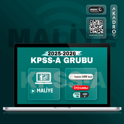 2026 KPSS Maliye Canlı Eğitim Paketi Akşam