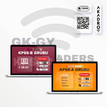 2026 KPSS 4 Ders Alan + GK/GY Canlı Eğitim Paketi Gündüz