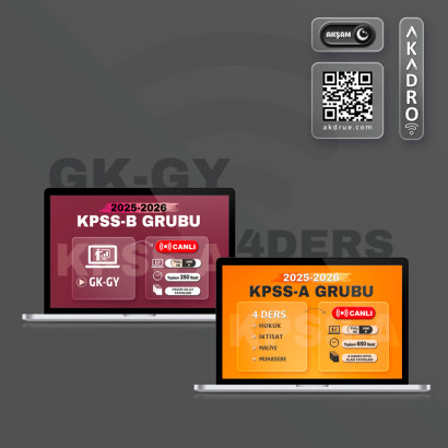 2026 KPSS 4 Ders Alan + GK/GY Canlı Eğitim Paketi Akşam