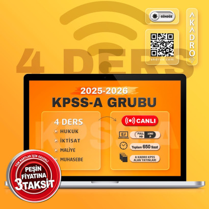 2026 KPSS 4 Ders Alan Canlı Eğitim Paketi Gündüz