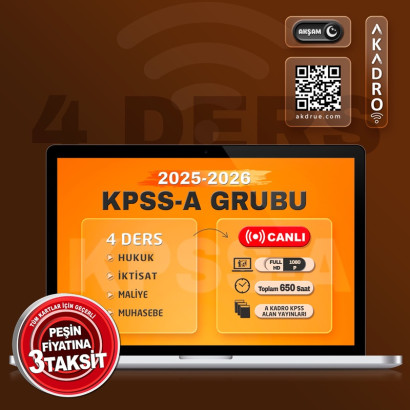 2026 KPSS 4 Ders Alan Canlı Eğitim Paketi Akşam