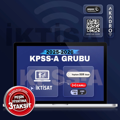 2026 KPSS İktisat Canlı Eğitim Paketi Akşam
