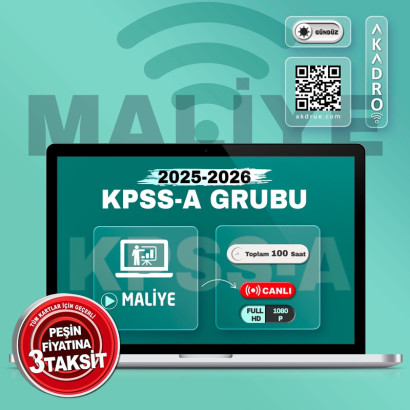 2026 KPSS Maliye Canlı Eğitim Paketi Gündüz