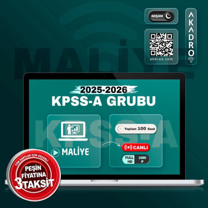 2026 KPSS Maliye Canlı Eğitim Paketi Akşam