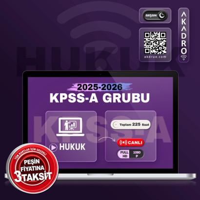 2026 KPSS Hukuk Canlı Eğitim Paketi Akşam