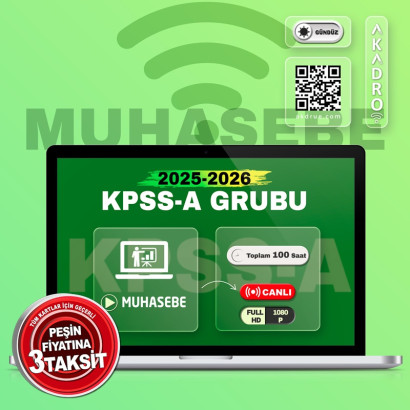 2026 KPSS Muhasebe Canlı Eğitim Paketi Gündüz