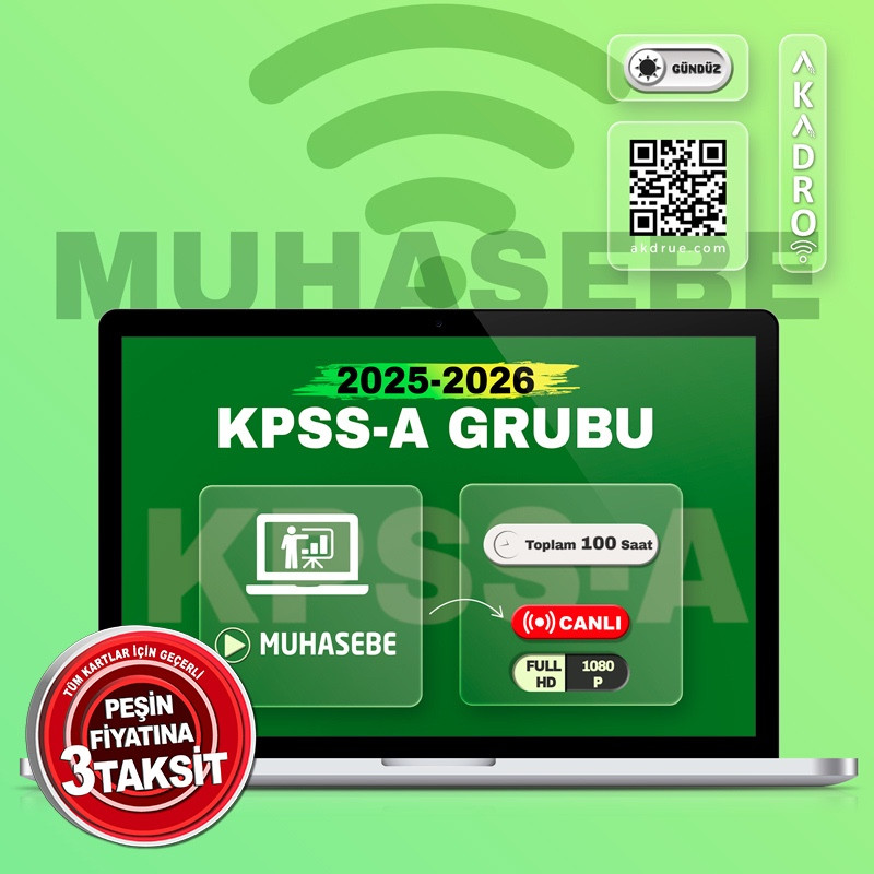 2026 KPSS Muhasebe Canlı Eğitim Paketi Gündüz