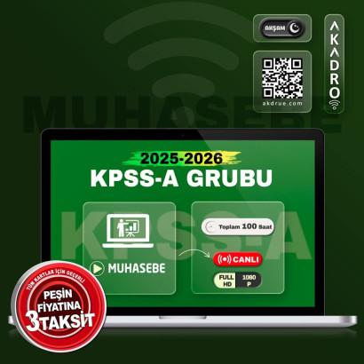 2026 KPSS Muhasebe Canlı Eğitim Paketi Akşam