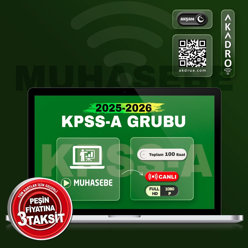 2026 KPSS Muhasebe Canlı Eğitim Paketi Akşam
