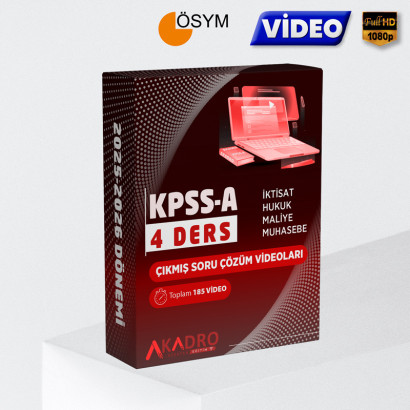 4 Ders ÖSYM Çıkmış Soru Çözüm Kampı