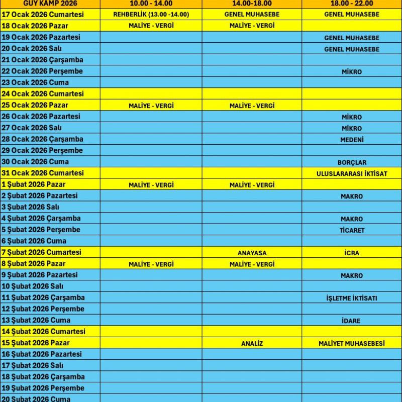 Gelir Uzman Yardımcılığı Genel Tekrar ve Soru Çözüm Kampı