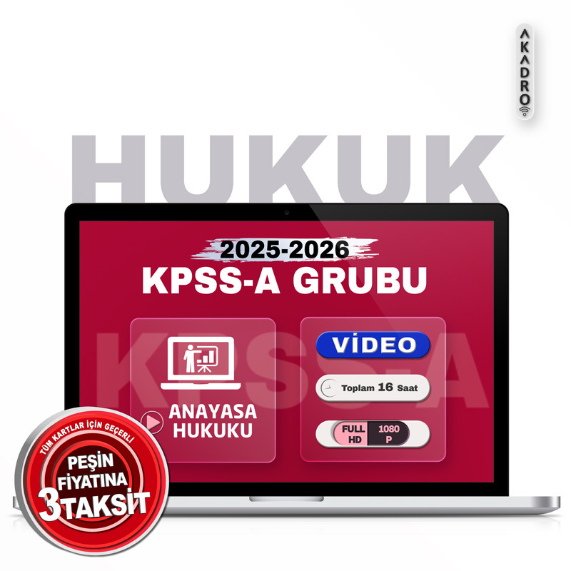 2026 KPSS Anayasa Hukuku Video Eğitim Paketi