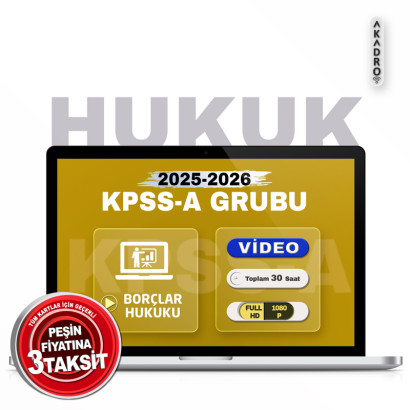 2026 KPSS Borçlar Hukuku Video Eğitim Paketi