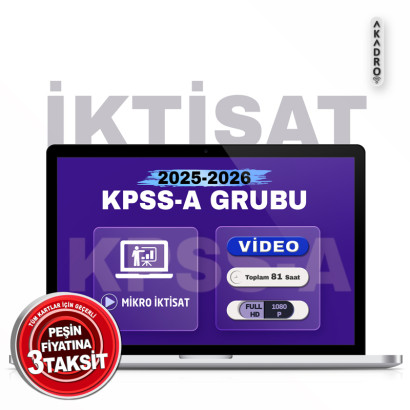 2026 KPSS Mikro İktisat Video Eğitim Paketi